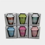 Tazze da caffè in carta ondulata con coperchio